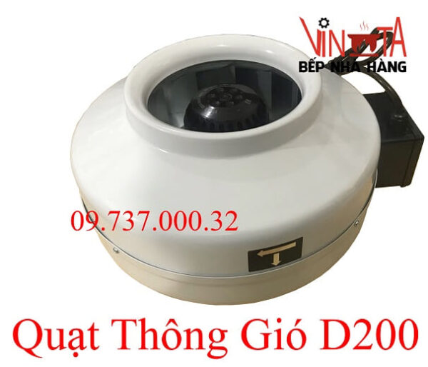 Quạt nối ống hút khói D200, quạt thông gió hút mùi hiệu quả, êm, bền bỉ - Ảnh 7