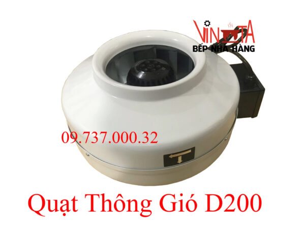 Quạt nối ống phi 200 mm, quạt hút mùi thông gió nối ống tròn giá rẻ bền - Ảnh 10