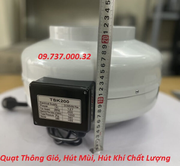 Quạt hút mùi nối ống d200,quạt thông gió,hút khói,hút khí chất lượng giá rẻ - Ảnh 6