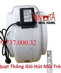 Quạt thông gió hút mùi tròn phi 315,Quạt nối ống hút khói bếp công nghiệp