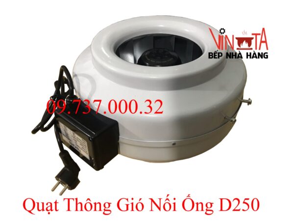 Quạt nối ống phi 250 mm, quạt hút mùi, thông gió nối ống tròn d250 mm giá rẻ - Ảnh 6