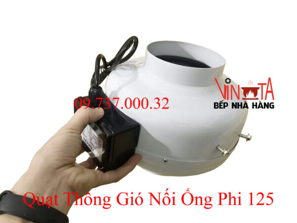 Quạt hút mùi bếp nấu ăn gia đình nối ống phi 125, quạt hút khói chạy êm, giá rẻ - Ảnh 11