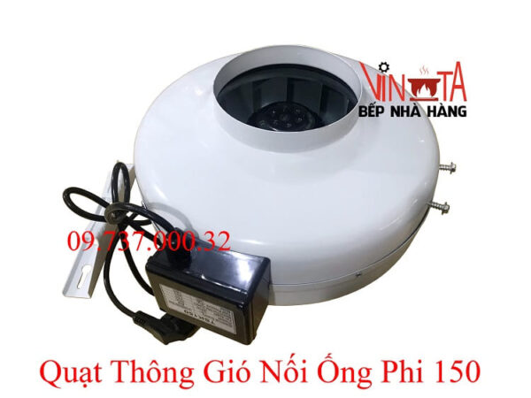 Quạt hút nối ống phi 150, Quạt thông gió, hút mùi bếp không ồn, hút khỏe - Ảnh 3