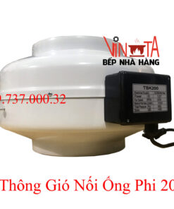 Alternative view of Quạt nối ống phi 200 mm, quạt hút mùi thông gió nối ống tròn giá rẻ bền