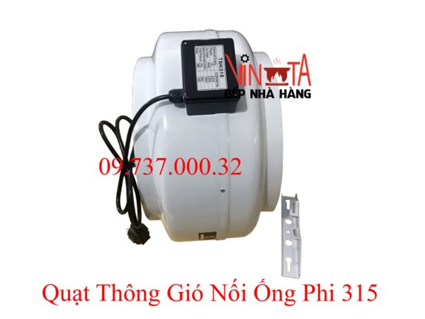 Quạt nối ống phi 315 mm, quạt thông gió, hút mùi nối ống tròn d315 mm - Ảnh 10
