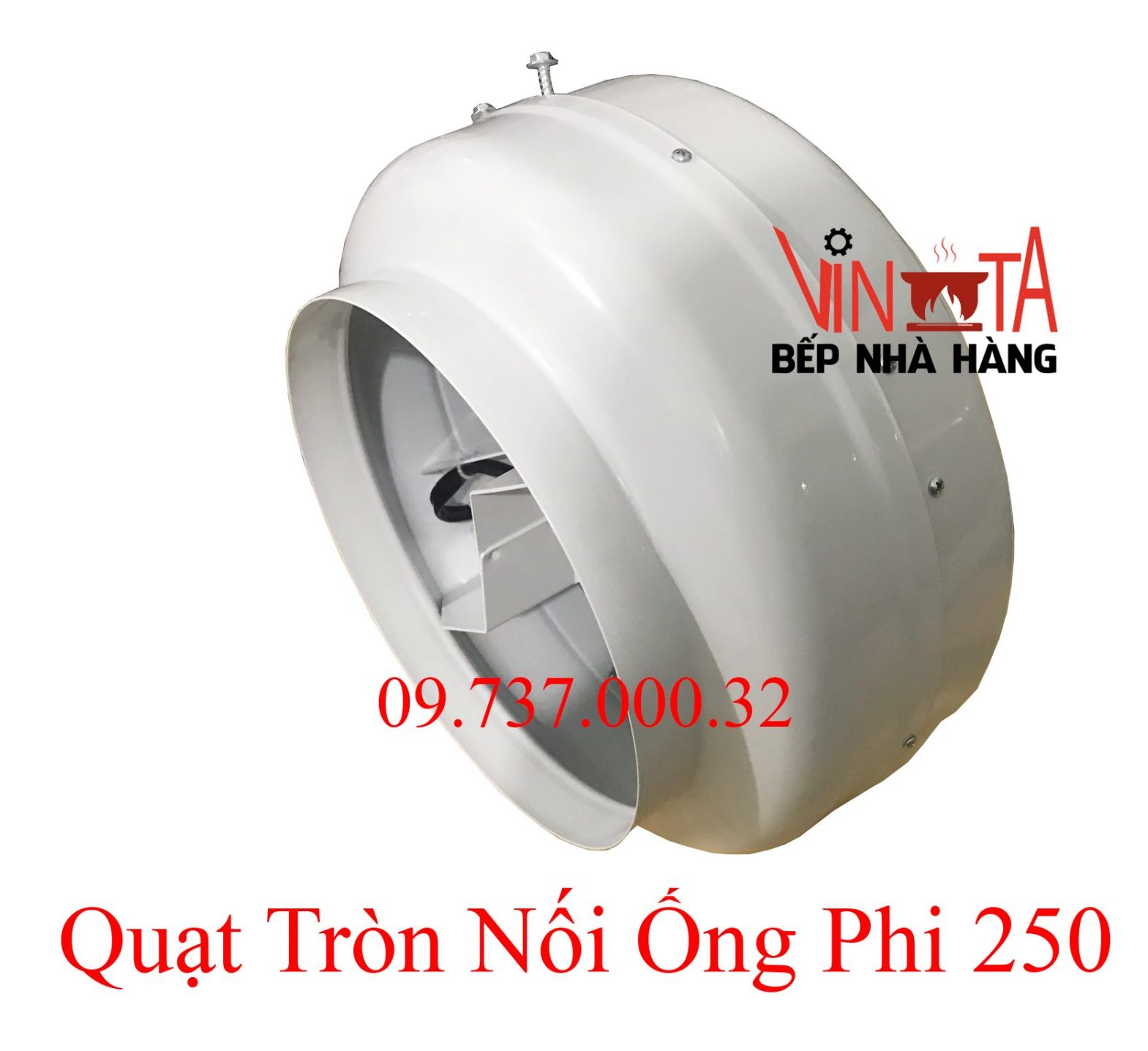 quạt trong nối ống phi 250