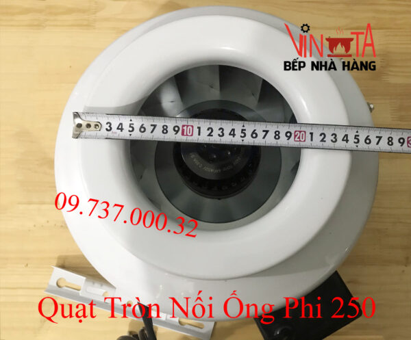Quạt nối ống phi 250 mm, quạt hút mùi, thông gió nối ống tròn d250 mm giá rẻ - Ảnh 10
