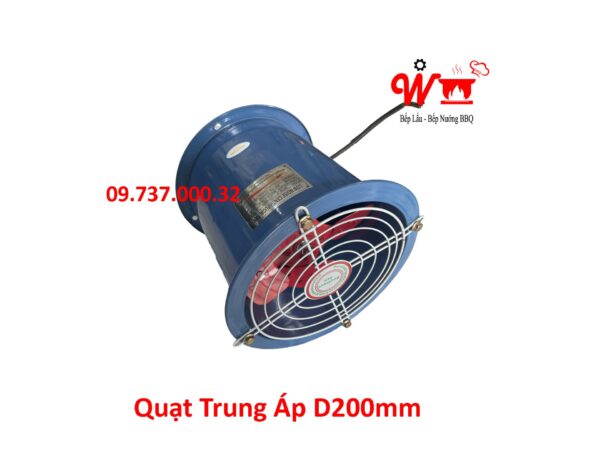 Quạt đồng trục trụ tròn, D200, D250, D300, D350, D400 mm Hút khói mùi - Ảnh 17