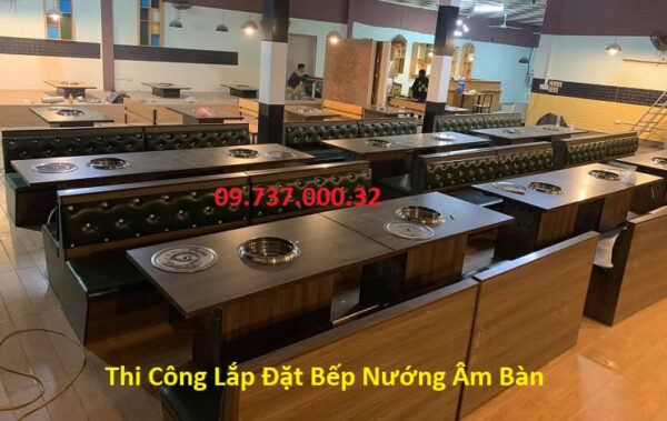 Bếp nướng BBQ hút âm, bếp nướng than hoa tại bàn không khói giá rẻ - Ảnh 7