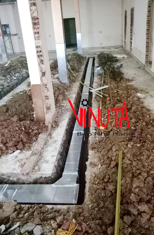 thi công lắp đặt bếp nướng âm bàn hút khói âm bàn