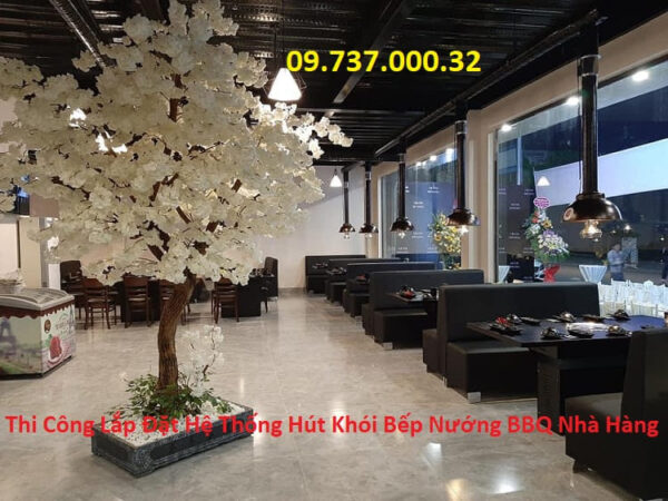 Bếp nướng âm bàn nhà hàng, bếp nướng than BBQ tại bàn không khói - Ảnh 10