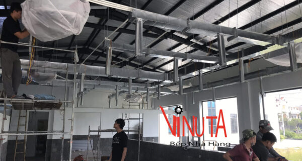 thi công hệ thống Hút Khói Bếp Nướng Than Hoa âm bàn Hút Khói Dương Tại Nam Định - Ảnh 7