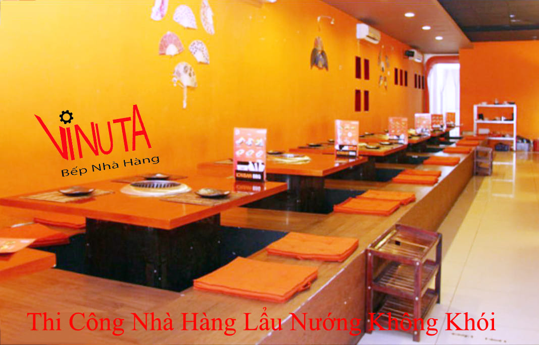 thi công nhà hàng lẩu nướng không khói