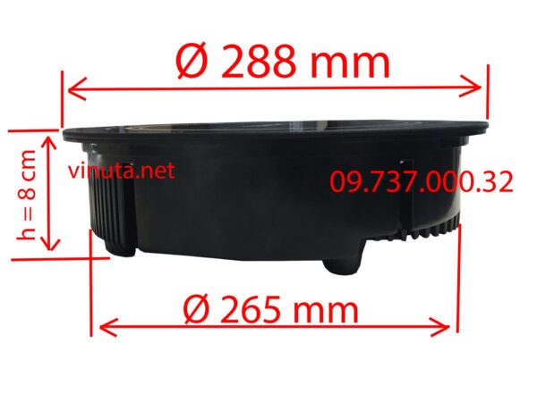 Bếp lẩu âm bàn 2500w, bếp từ tròn đơn âm bàn nhà hàng lẩu buffet,hotpot - Ảnh 3