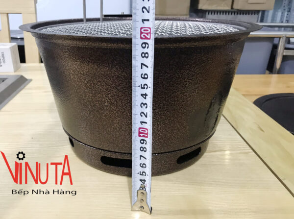 Bếp nướng than hoa âm bàn có quạt thổi than - Ảnh 2