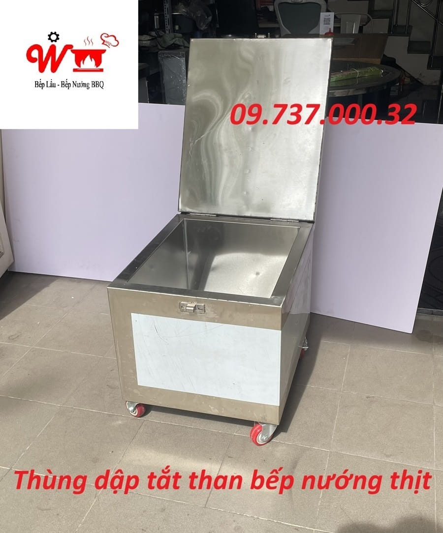 thùng dập tắt than tốt bếp thịt nướng bbq