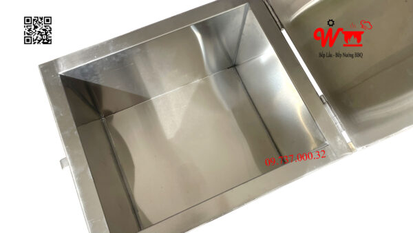 Thùng dập than, tủ, hộp dập tắt than cháy bếp nướng BBQ - Ảnh 10