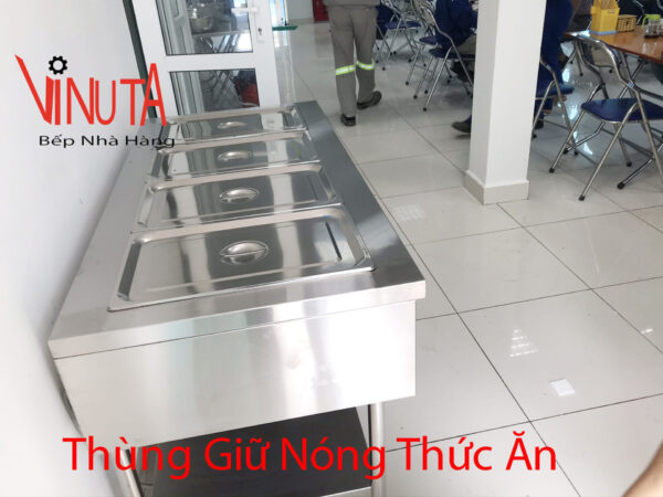 bàn hâm nóng thức ăn nhà hàng, quán ăn, khu công nghiệp chất lượng - Ảnh 2