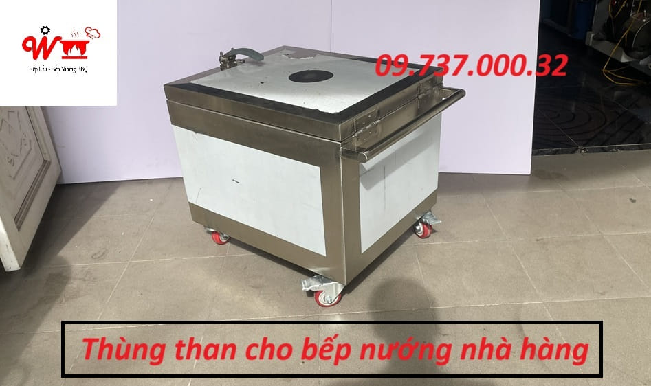 thung than cho bếp nhà hàng