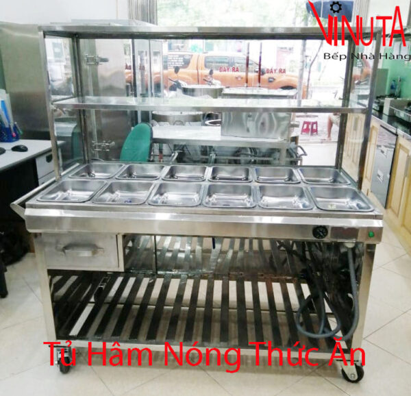 bàn hâm nóng thức ăn nhà hàng, quán ăn, khu công nghiệp chất lượng - Ảnh 8