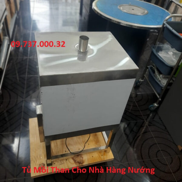 Lò ủ than bếp nướng BBQ, lò ủ than hoa không khói, tủ mồi, giữ nhiệt than - Ảnh 7