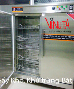 Tủ Sấy Khô Khử Trùng bát đĩa khay thức ăn nhà hàng, khu công nghiệp