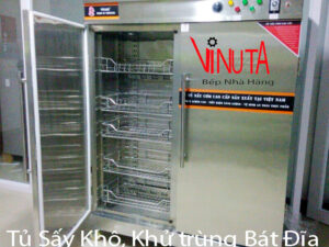Tủ Sấy Khô Khử Trùng bát đĩa khay thức ăn nhà hàng, khu công nghiệp