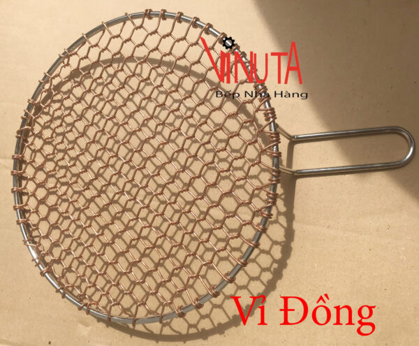 Vỉ nướng đồng, khay nướng thịt bằng đồng chuyên dùng bếp nướng Than BBQ - Ảnh 2
