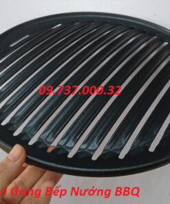 Vỉ gang bếp nướng BBQ, vỉ nướng bằng gang chống dính chất lượng