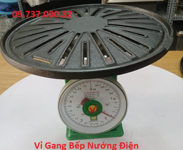 Vỉ nướng thịt bằng gang bếp nướng than hoa, bếp lẩu nướng ga, bếp điện - Ảnh 3