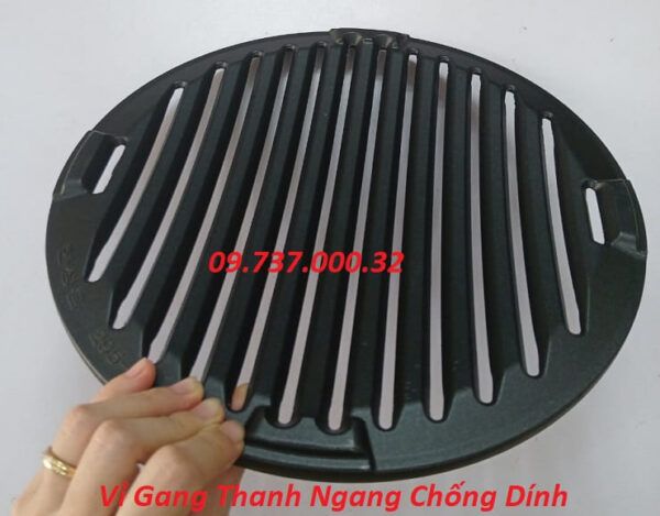 Vỉ gang bếp nướng BBQ, vỉ nướng bằng gang chống dính chất lượng - Ảnh 5