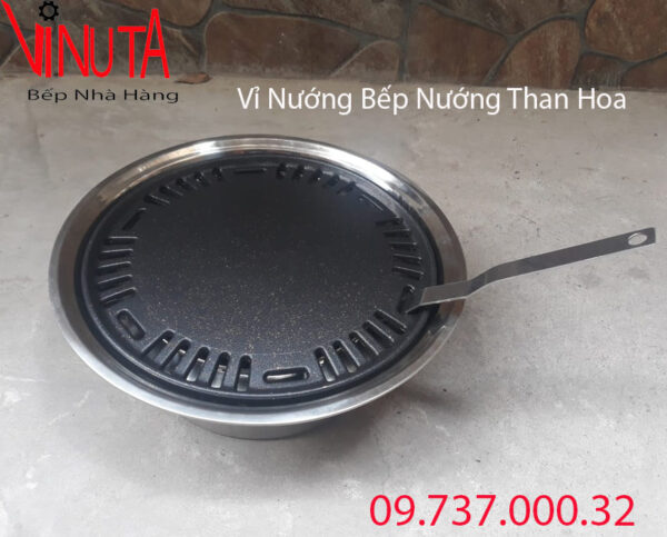 Vỉ gang chống dính bếp nướng than hoa - Ảnh 9
