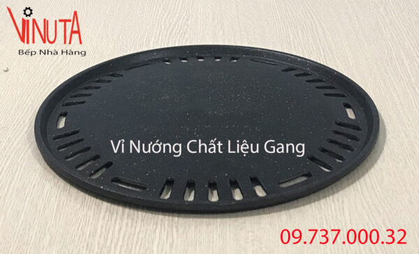 Vỉ gang chống dính bếp nướng than hoa - Ảnh 8