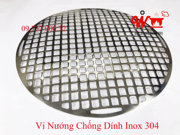 Vỉ nướng than bếp nướng, gogi, đĩa, khay, inox 304, gang chống dính - Ảnh 9