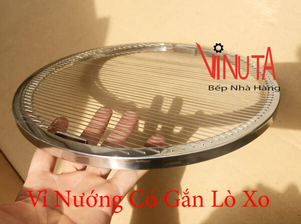 Vỉ Nướng Lò Xo Inox 304 nướng thịt bò dùng cho bếp nướng than hoa BBQ - Ảnh 3