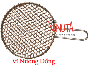 Vỉ nướng đồng, khay nướng thịt bằng đồng chuyên dùng bếp nướng Than BBQ