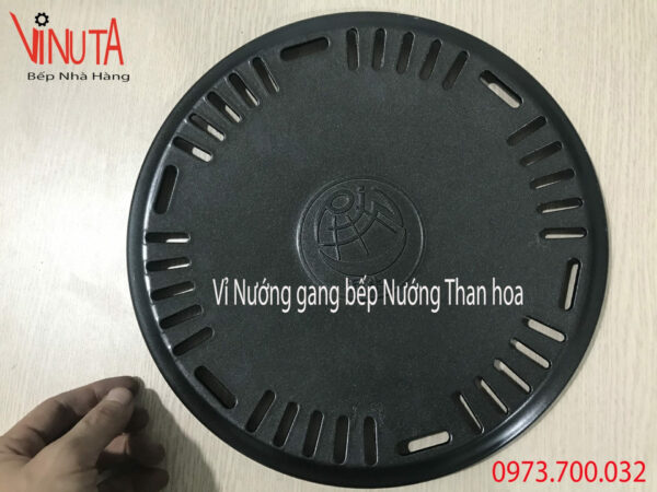 Vỉ gang chống dính bếp nướng than hoa - Ảnh 6