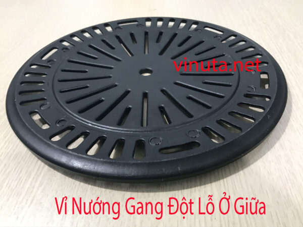 Vỉ nướng Gang chống dính bếp nướng than hoa nhà hàng - Ảnh 2