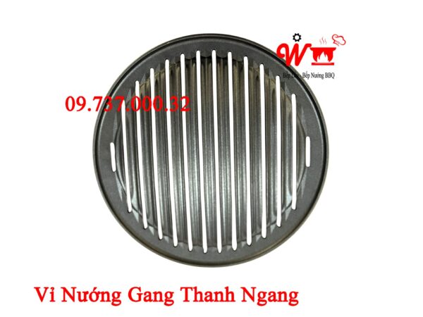 Khay nướng, đĩa, vỉ nướng gang tròn, màu đen dùng cho bếp nướng BBQ tại bàn - Ảnh 7