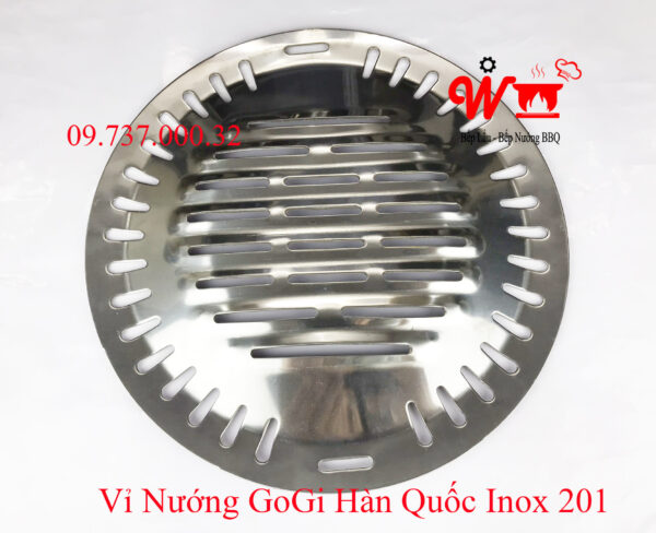 Vỉ nướng than bếp nướng, gogi, đĩa, khay, inox 304, gang chống dính - Ảnh 7