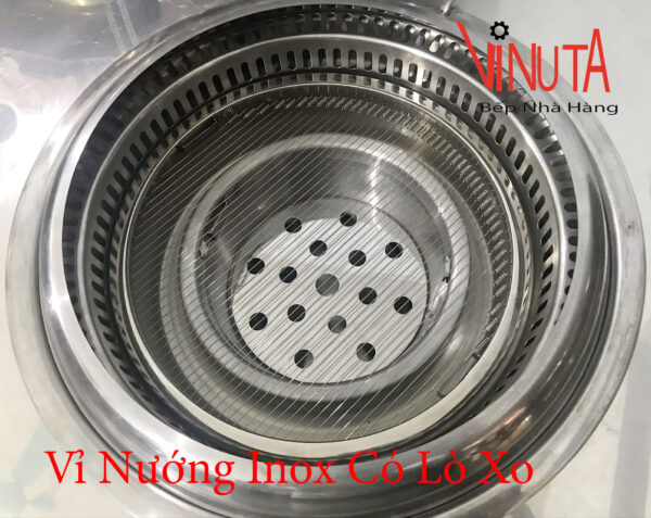 Vỉ Nướng Lò Xo Inox 304 nướng thịt bò dùng cho bếp nướng than hoa BBQ - Ảnh 4