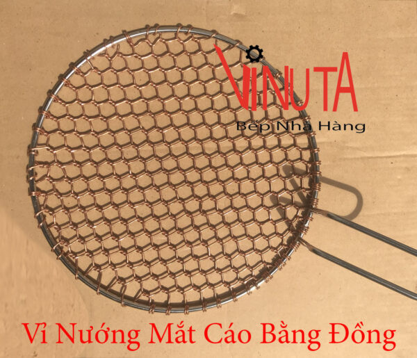 Vỉ nướng đồng, khay nướng thịt bằng đồng chuyên dùng bếp nướng Than BBQ - Ảnh 7