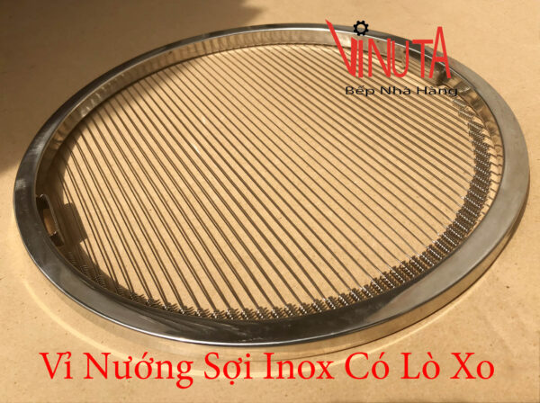 Vỉ Nướng Lò Xo Inox 304 nướng thịt bò dùng cho bếp nướng than hoa BBQ - Ảnh 9