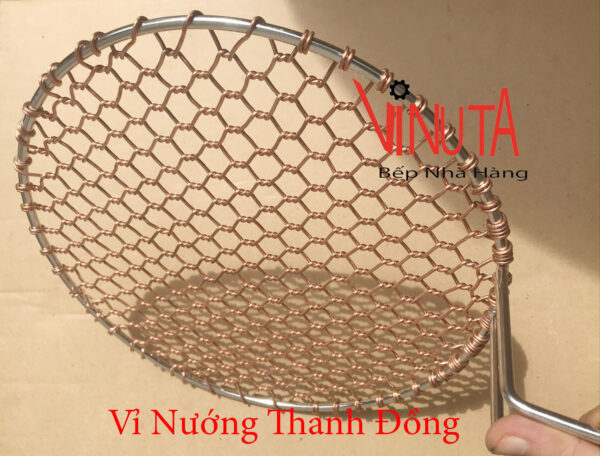 Vỉ nướng đồng, khay nướng thịt bằng đồng chuyên dùng bếp nướng Than BBQ - Ảnh 10