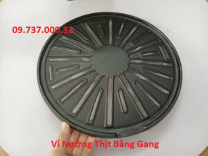 Vỉ nướng thịt bằng gang bếp nướng than hoa, bếp lẩu nướng ga, bếp điện