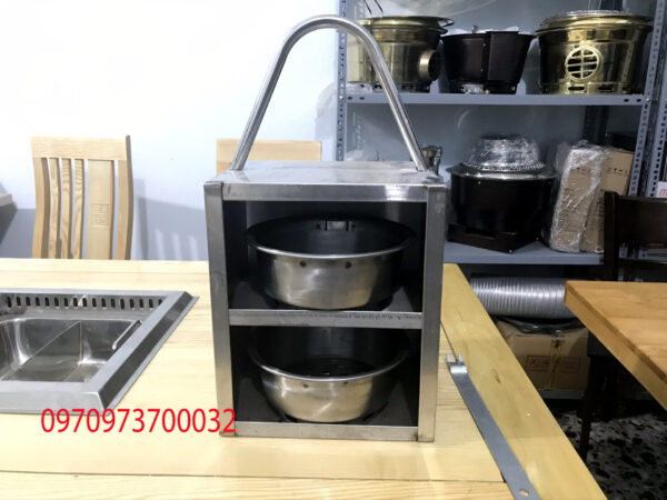 Giỏ Xách Xô Than Bếp Nướng Than Hoa - Ảnh 7