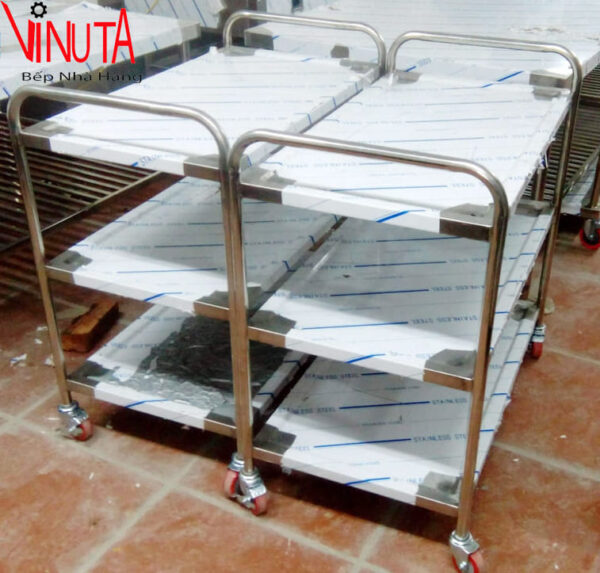mua Xe Đẩy inox 3 tầng đảm bảo chất lượng, bền, đẹp giá rẻ nhất - Ảnh 4