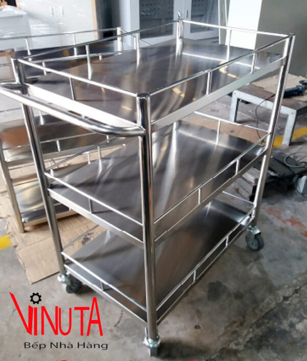 mua Xe Đẩy inox 3 tầng đảm bảo chất lượng, bền, đẹp giá rẻ nhất - Ảnh 6