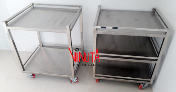 mua xe đẩy inox 2 tầng dùng cho nhà hàng, khách sạn, bệnh viện, phòng khám - Ảnh 13