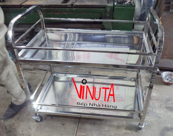 mua xe đẩy inox 2 tầng dùng cho nhà hàng, khách sạn, bệnh viện, phòng khám - Ảnh 14